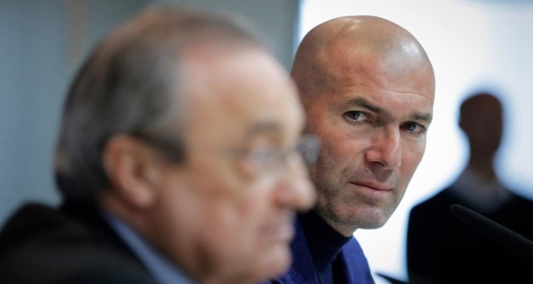 Florentino Pérez, Zidane, Real Madrid dimisión