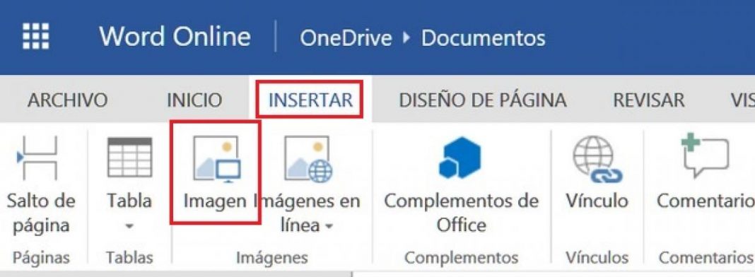 insertar imagen en word