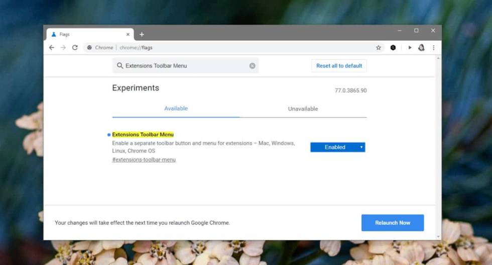Menu Extensiones 