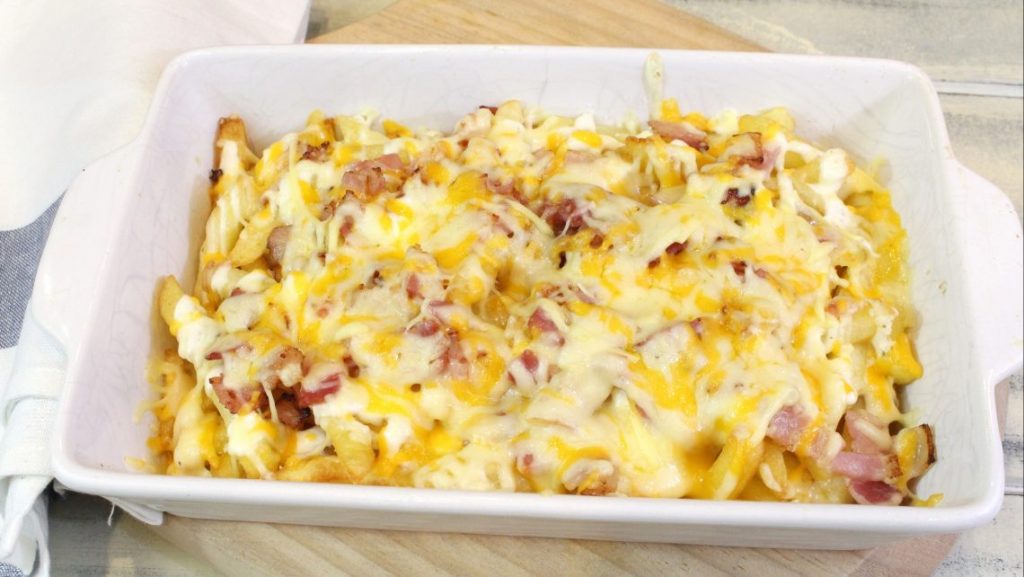 Ingredientes Para Las Patatas Bacon &Amp; Cheese Fries