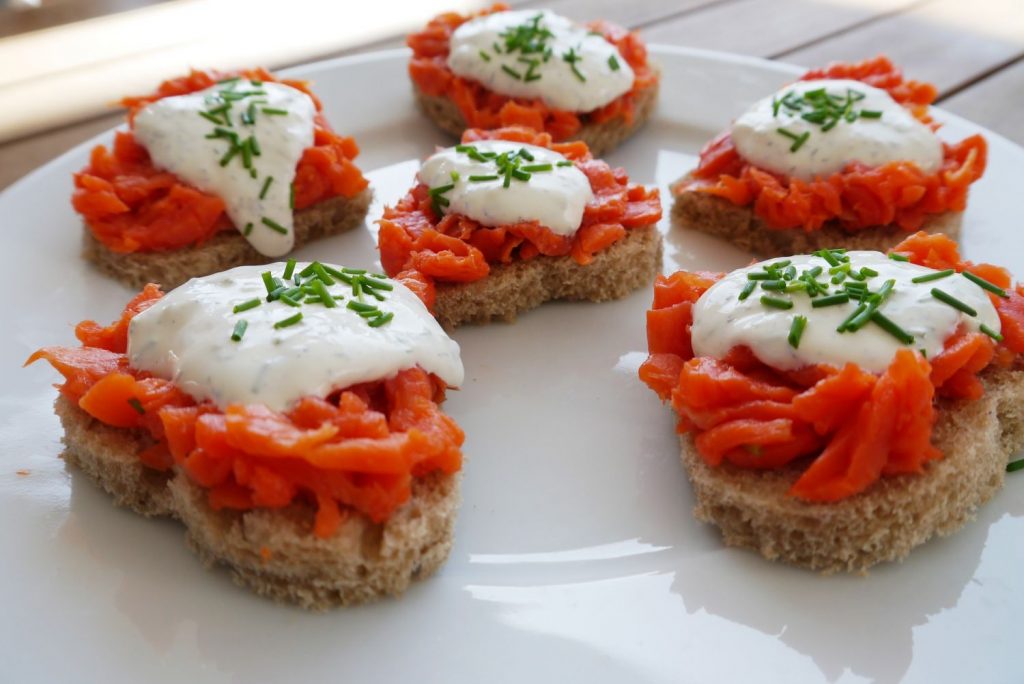 Canapés De Salmón