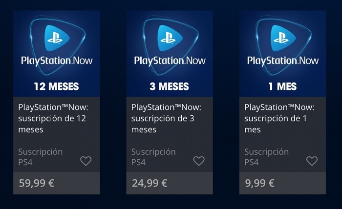 Suscripcion Playstation Now