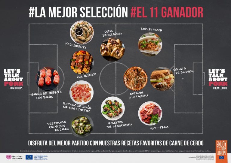 El sector porcino europeo une deporte, salud y carne de cerdo durante la Eurocopa