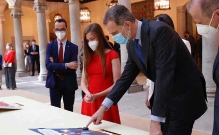 Felipe VI recibe en El Pardo a los ganadores del concurso ‘¿Qué es un Rey para ti?’