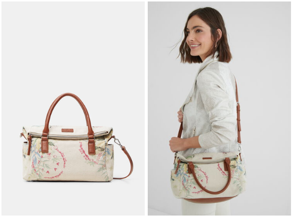 Práctico Bolso De Loneta De Desigual.