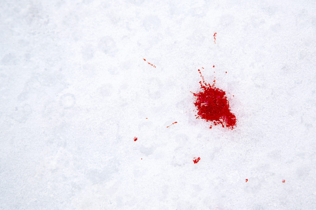 nieve de sangre