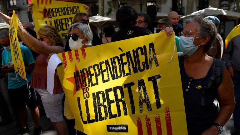 Termina la protesta contra el acto de Sánchez en Barcelona