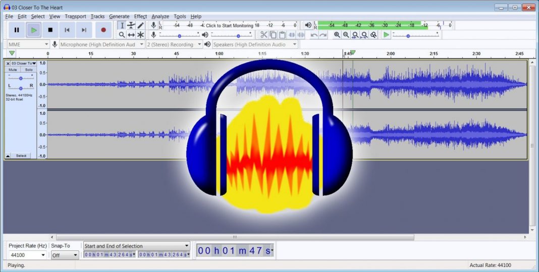 audacity en windows