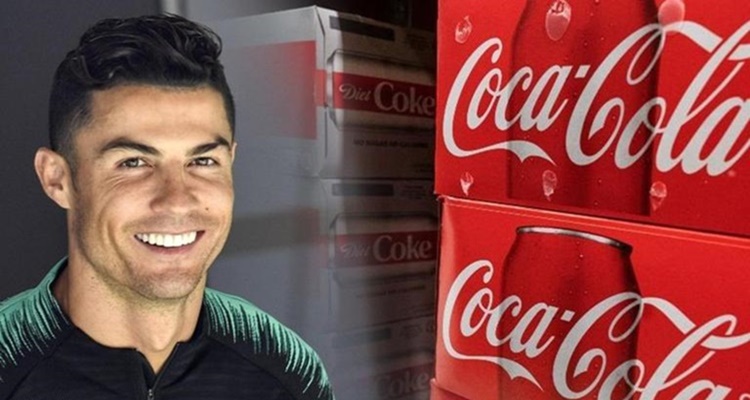 Cristiano Ronaldo Agua Coca Cola