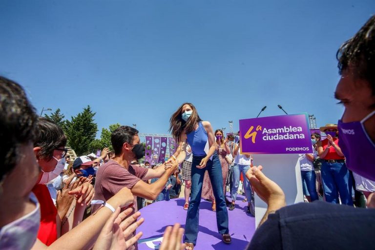 Dirigentes de Unidas Podemos celebran el nombramiento de Belarra