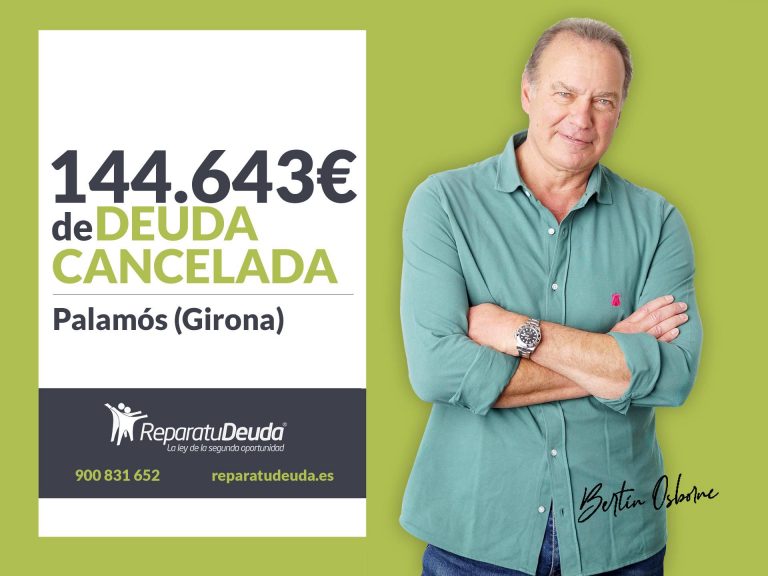 Repara tu Deuda cancela 144.643 € con deuda pública en Palamós con la Ley de la Segunda Oportunidad