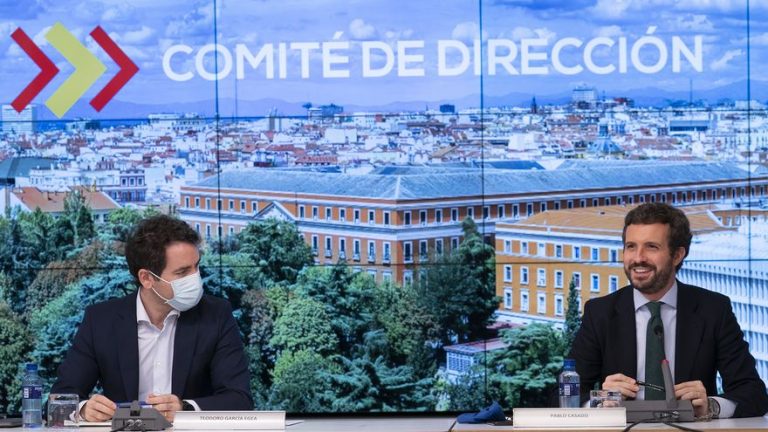 Casado y la cúpula del PP sacan pecho del «cambio de ciclo» que recogen las encuestas