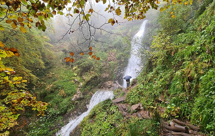Cascada del Xiblu en Asturias