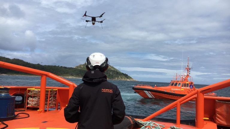 Salvamento Marítimo usa drones de la EMSA contra la contaminación y para el control del tráfico