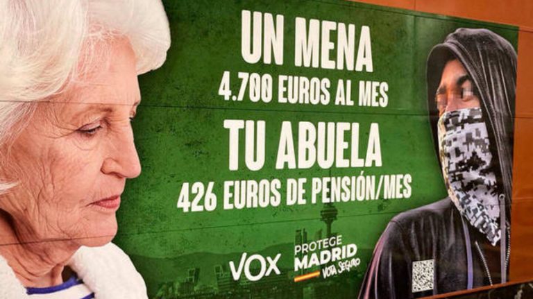 ‘Progresa’ llevará al Constitucional el cartel de Vox contra los menas