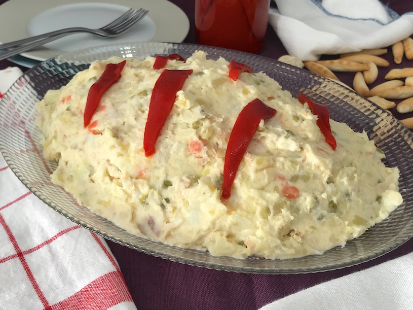 Ensaladilla Rusa Con Mayonesa.