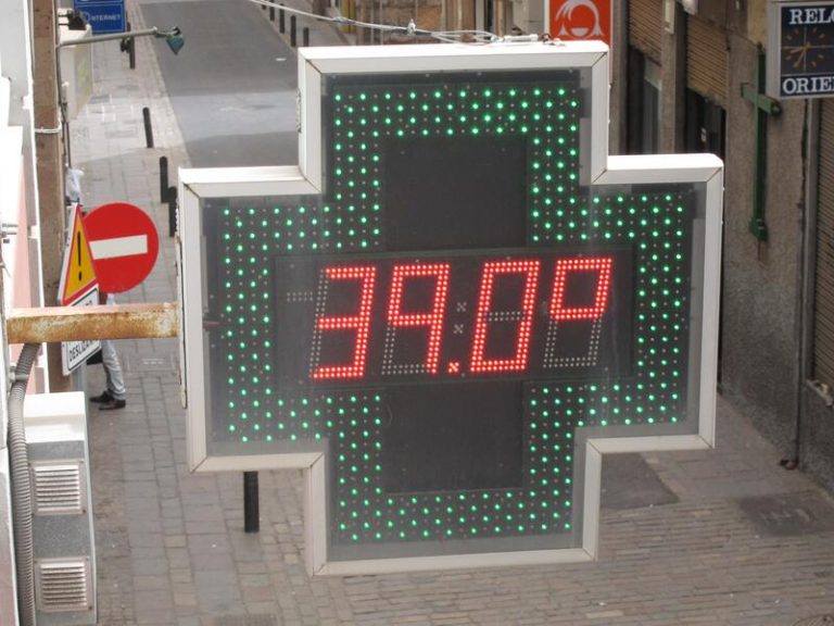 Cinco provincias del sur peninsular estarán hoy en alerta por altas temperaturas de hasta 39ºC