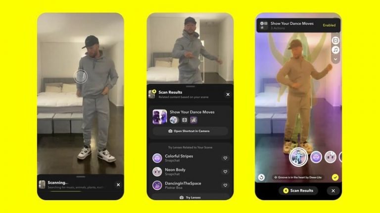 Snapchat amplía las funciones de su escáner para analizar el entorno, incluyendo ecuaciones matemáticas y música