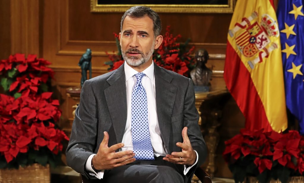 Felipe Sexto Durante El Discurso De Navidad