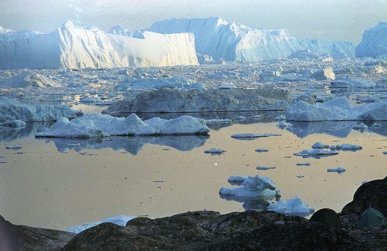Fuertes vientos llevan hielo marino ártico perenne a aguas cálidas