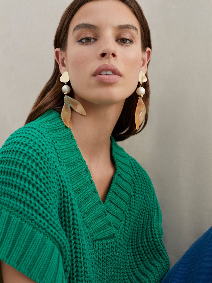 Pendientes Extra Largos Con Colgantes