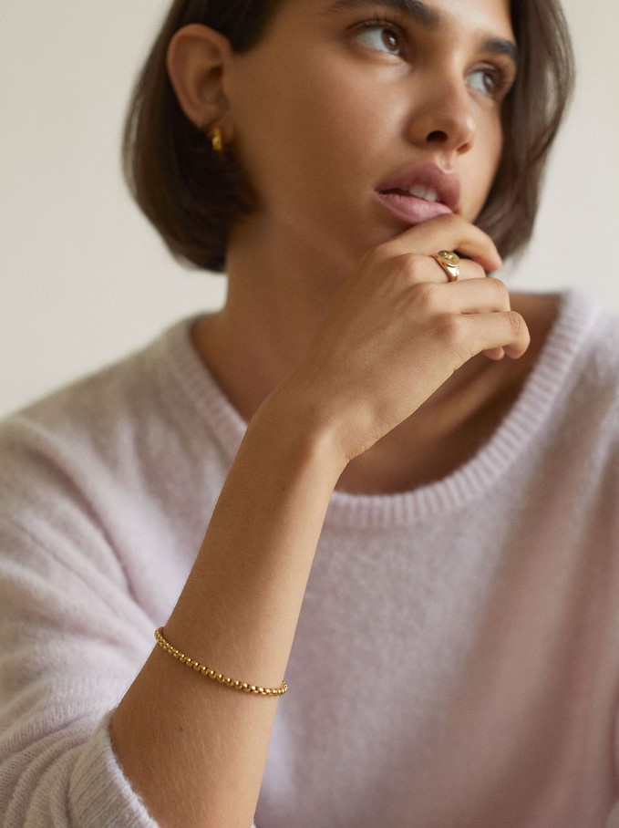 Pulsera De Acero Dorada