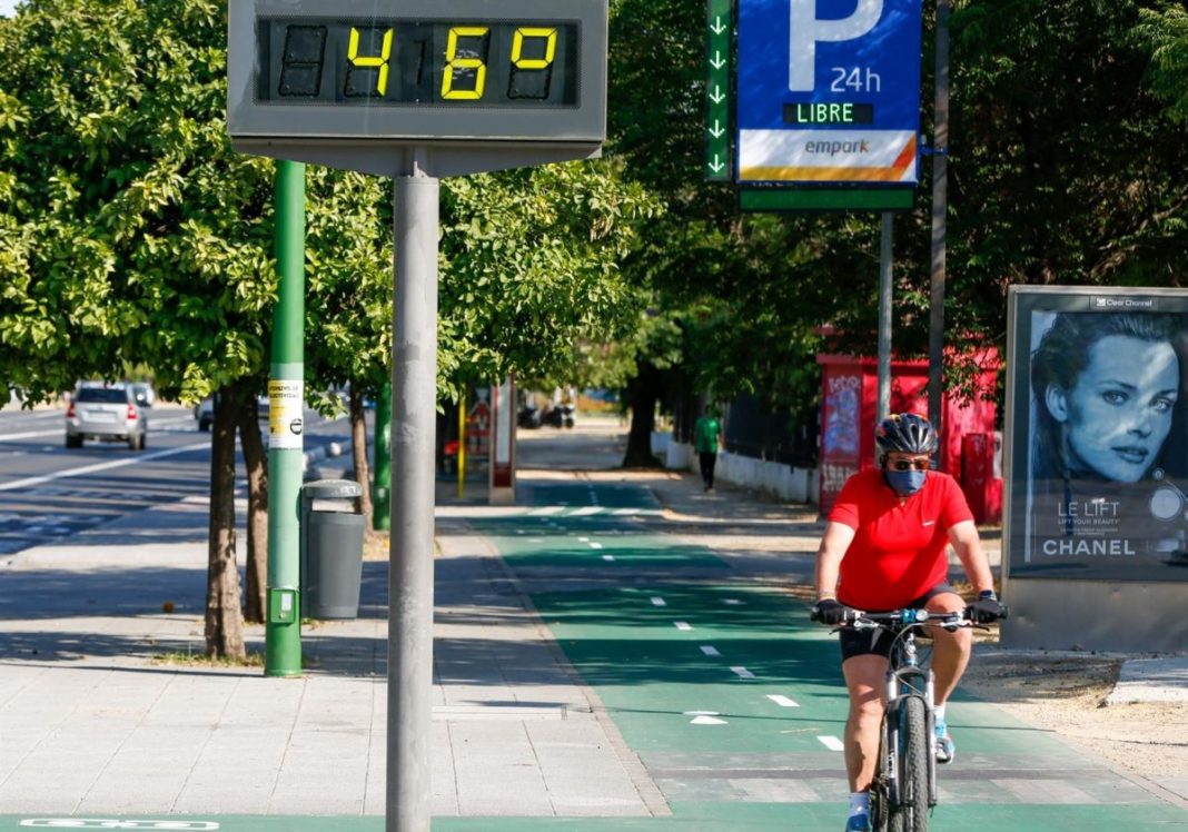 Termómetro marca los 46 grados