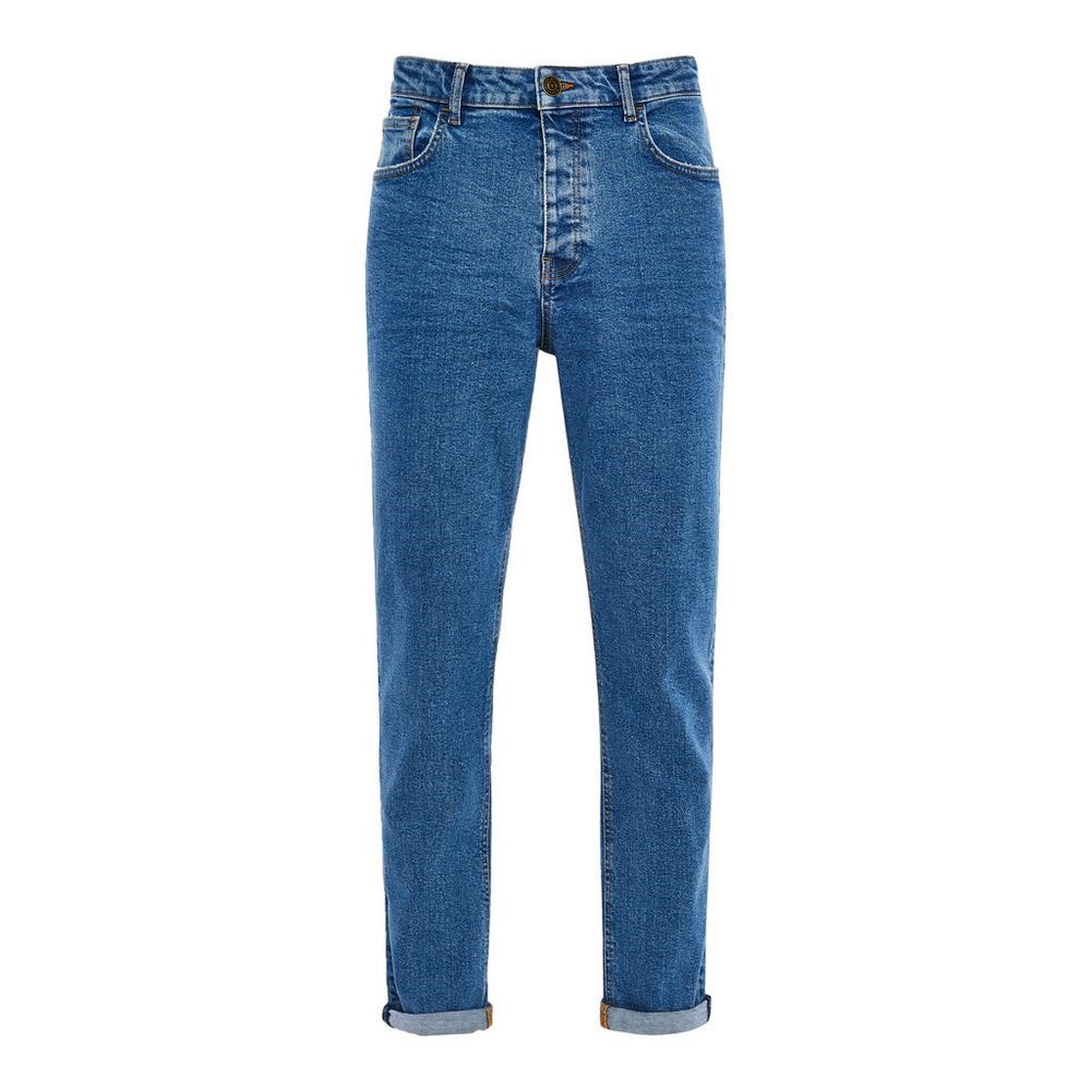 Vaqueros Holgados De Pernera Cónica Azules