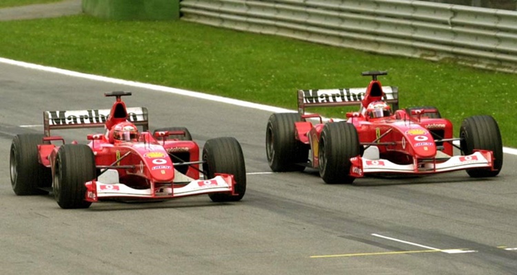 Barrichello Schumacher Austria Belgica Formula 1