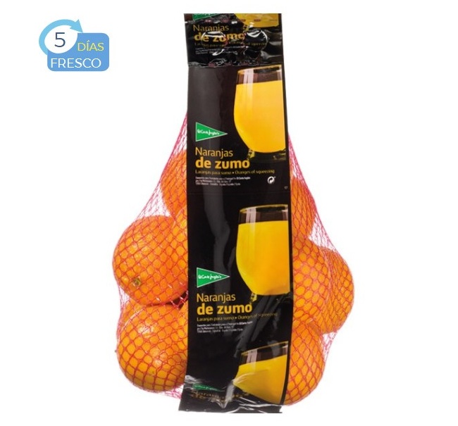 Bolsa Naranja Zumo Hipercor