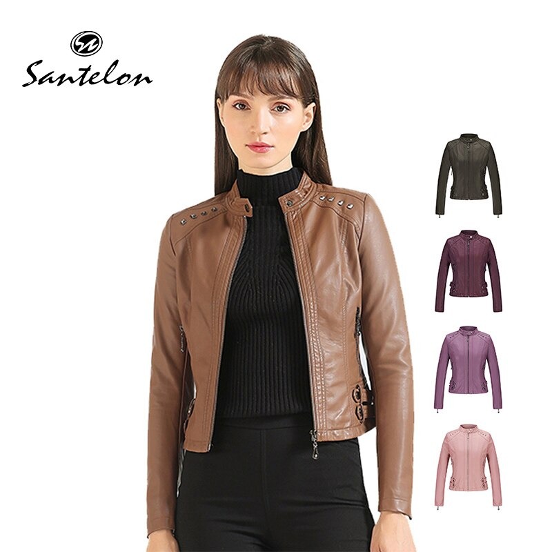 Chaqueta Cuero Sintetico Corta
