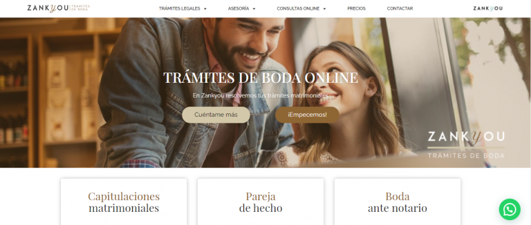 Zankyou.es digitaliza los trámites de boda en España. Las parejas podrán decir "adiós" a los juzgados