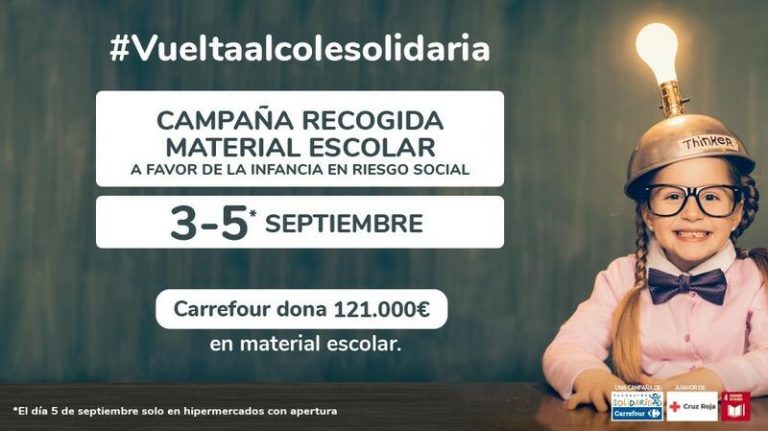 Fundación Solidaridad Carrefour y Cruz Roja vuelven a lanzar la ‘Vuelta al Cole Solidaria’