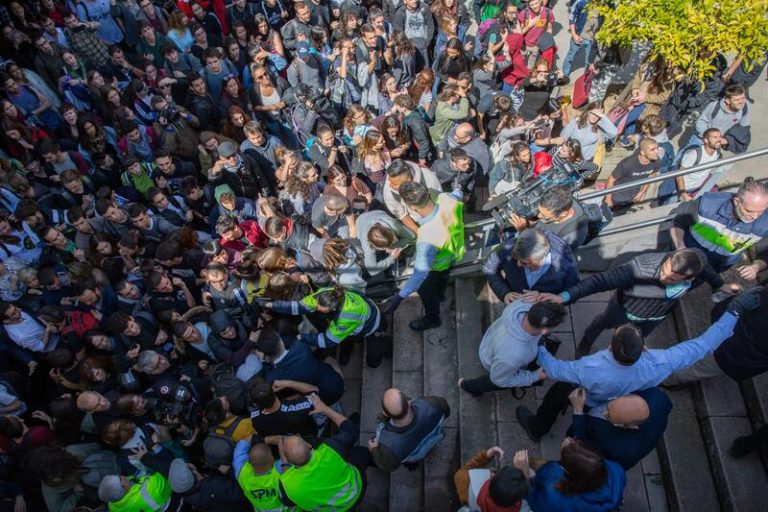 Estudiantes celebran la Ley de Convivencia Universitaria