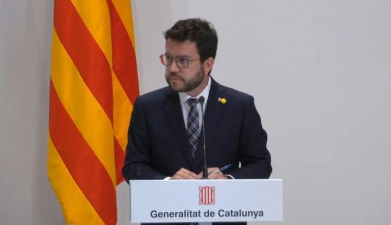 Aragonès no renuncia a la inversión del Aeropuerto pero no aceptará la «presión» del Gobierno