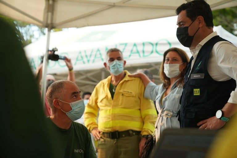 Moreno dice que el fuego de Sierra Bermeja fue intencionado