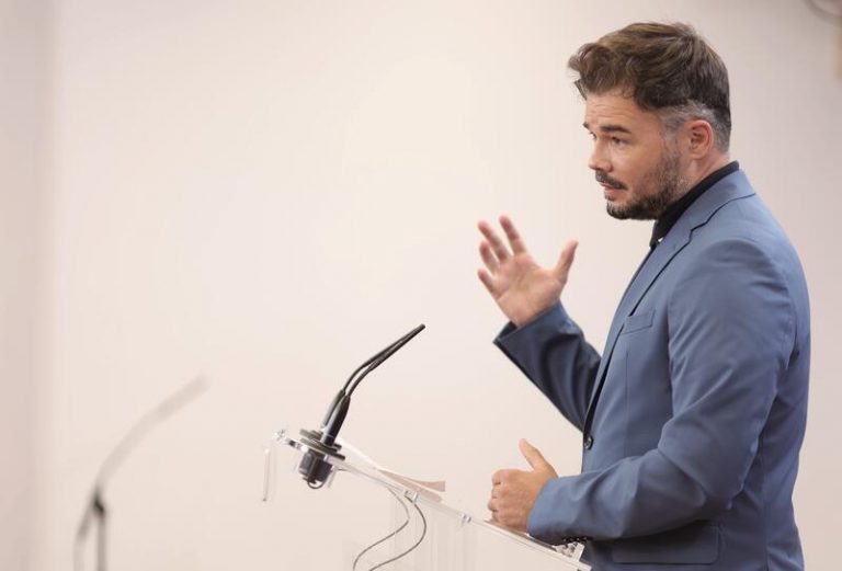 Rufián: «Cualquier demócrata» tiene que estar «satisfecho» con la mesa de diálogo