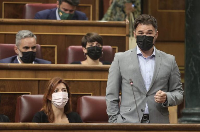 Rufián avisa al Gobierno sobre el apoyo a los PGE: «El voto de ERC se suda»