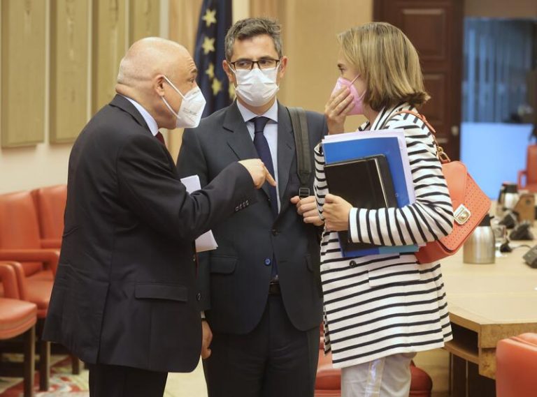 Bolaños y Gamarra constatan sus diferencias para renovar el CGPJ y los PGE