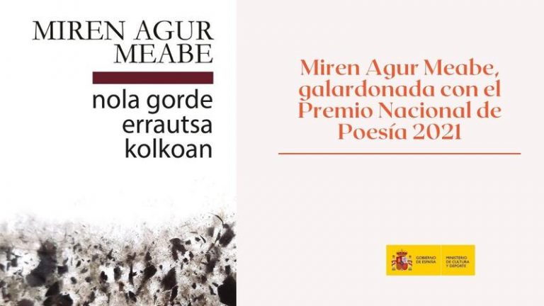 Miren Agur Meabe, Premio Nacional de Poesía por su obra ‘Cómo guardar ceniza en el pecho’