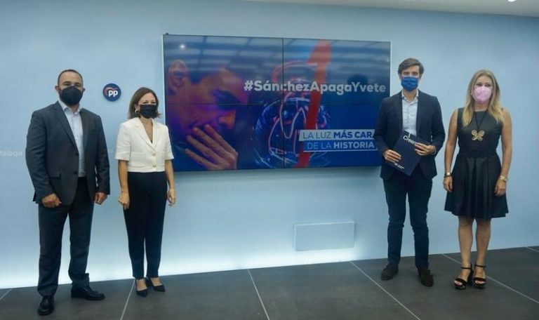 PP critica la «inacción» de Sánchez ante el incremento de la factura de la luz