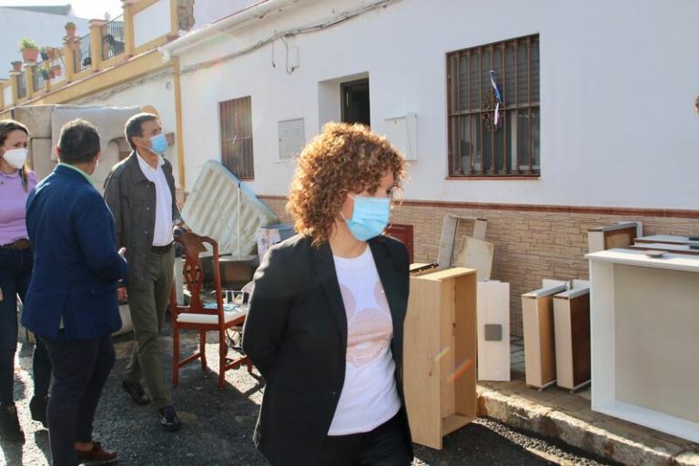 La Diputación de Huelva visita las zonas más afectadas por las inundaciones