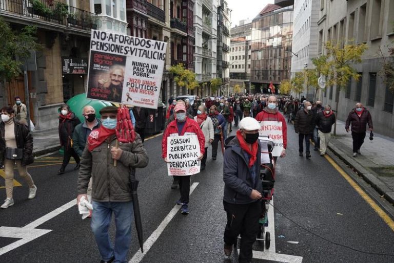 Pensionistas vascos reclamarán en Bruselas «pensiones públicas dignas»