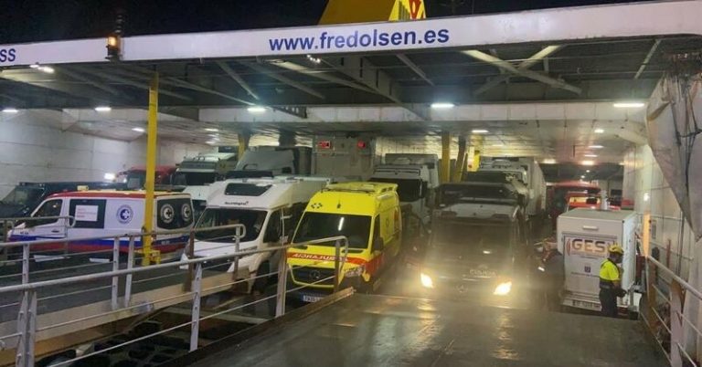 La naviera Fred.Olsen dona 250.000 euros a los damnificados en La Palma