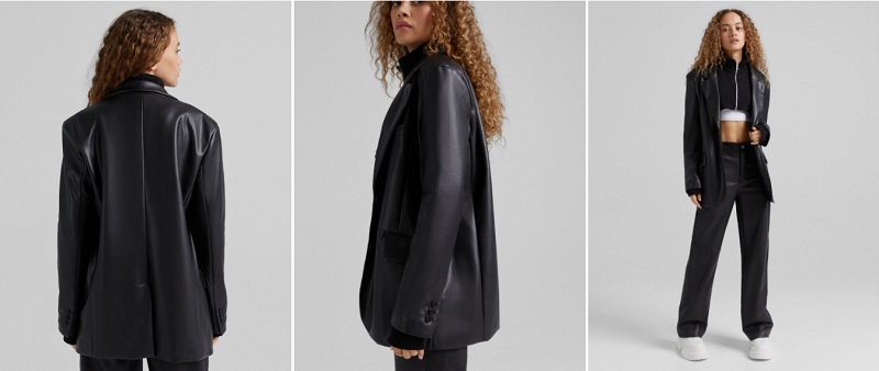 Esta Blazer De Piel De Bershka Por 25,99 Euros Es El Pelotazo Del Otoño