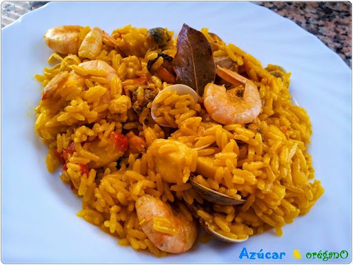 Resultado paella en olla exprés