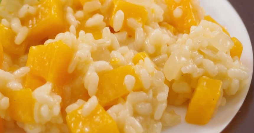 Risotto de calabaza: cómo prepararlo con verduras y más sano