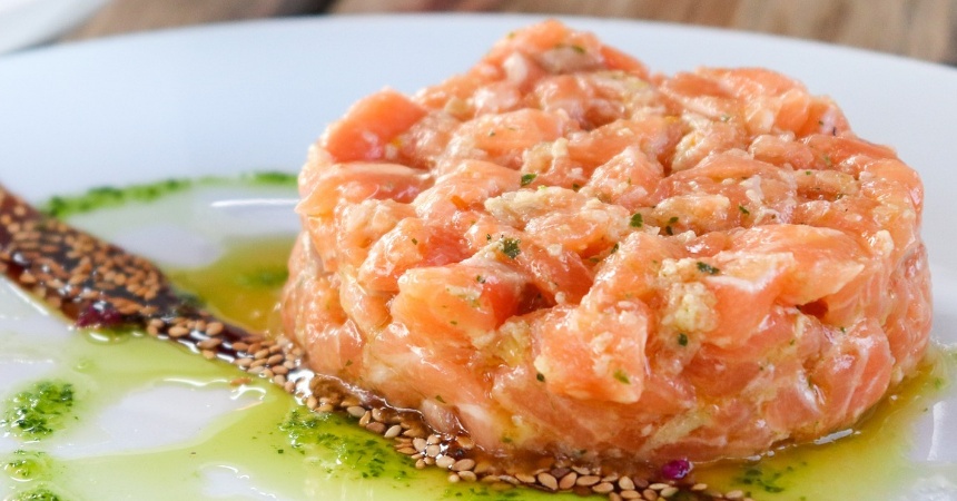 Hamburguesa de salmón