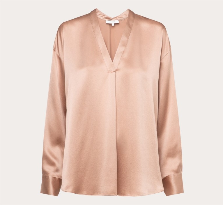 Blusa Manga Larga Seda Vince