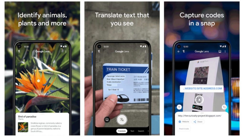 Opciones Google Lens